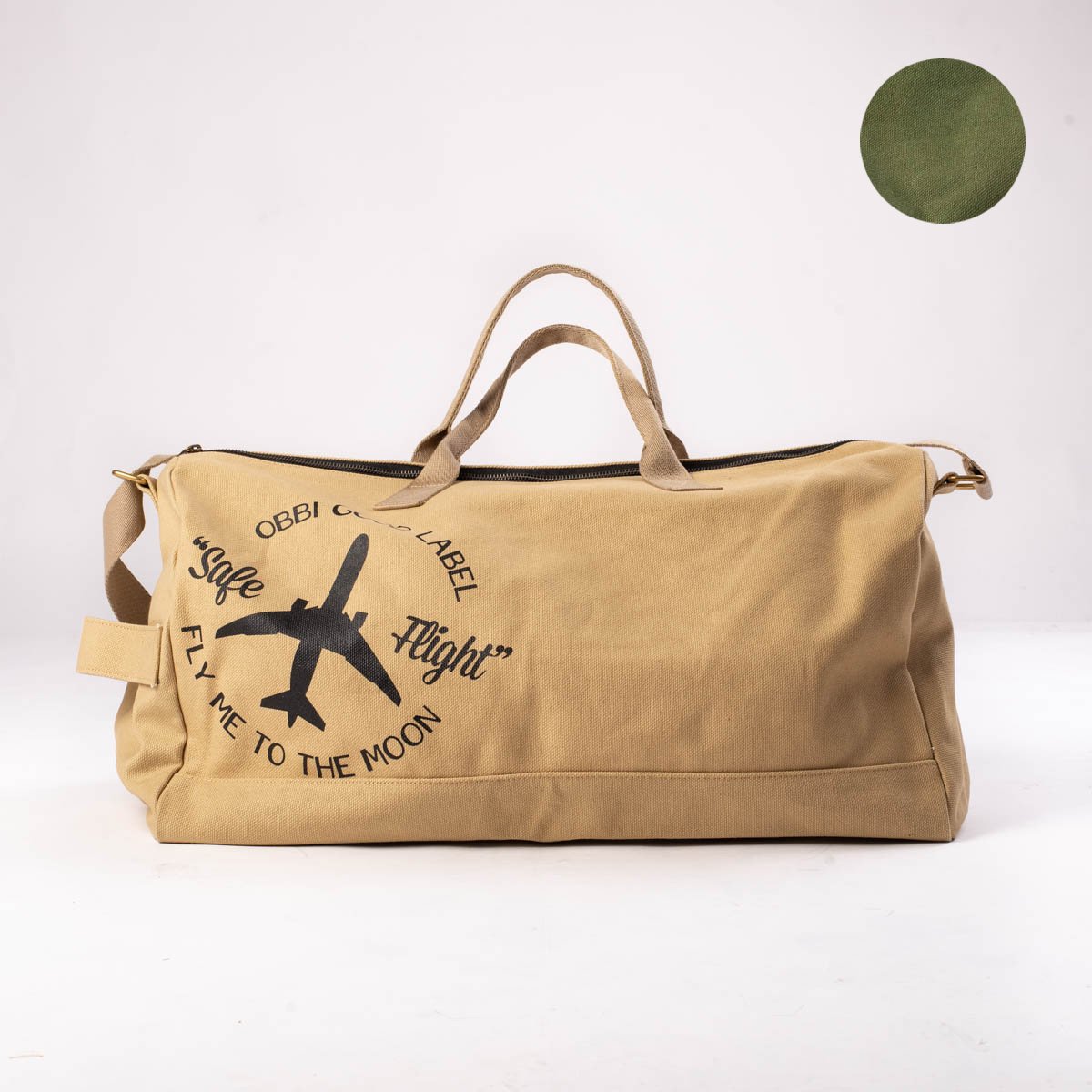 OGL Fly Me To The Moon Duffel Bag Green or Khaki