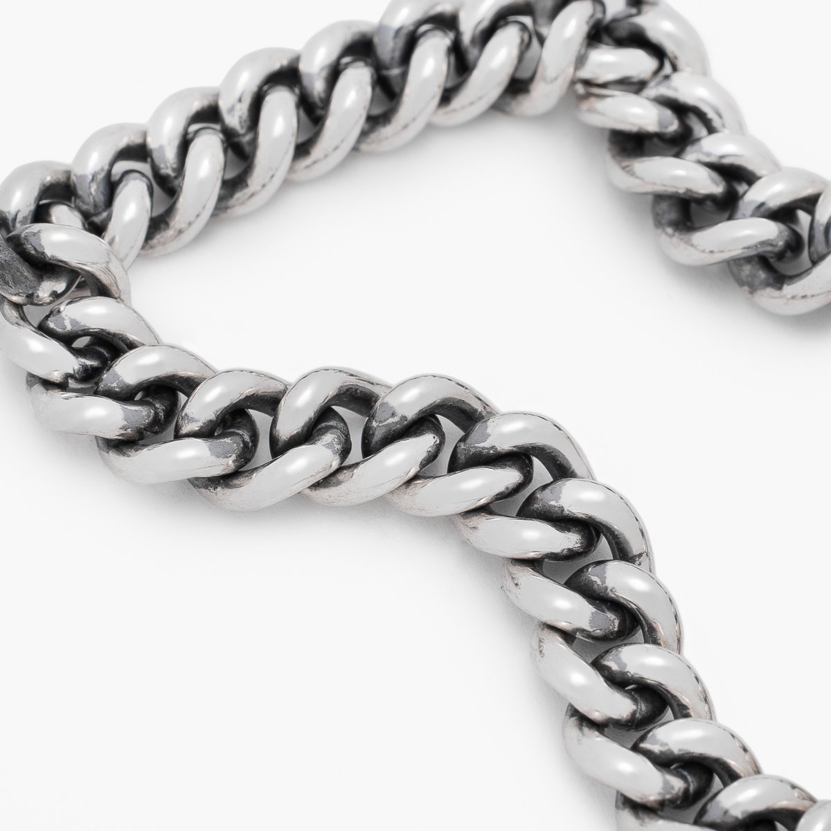 Curb Chain #6 Bracelet w/Clip 9 - Sterling Silver. - Good Art