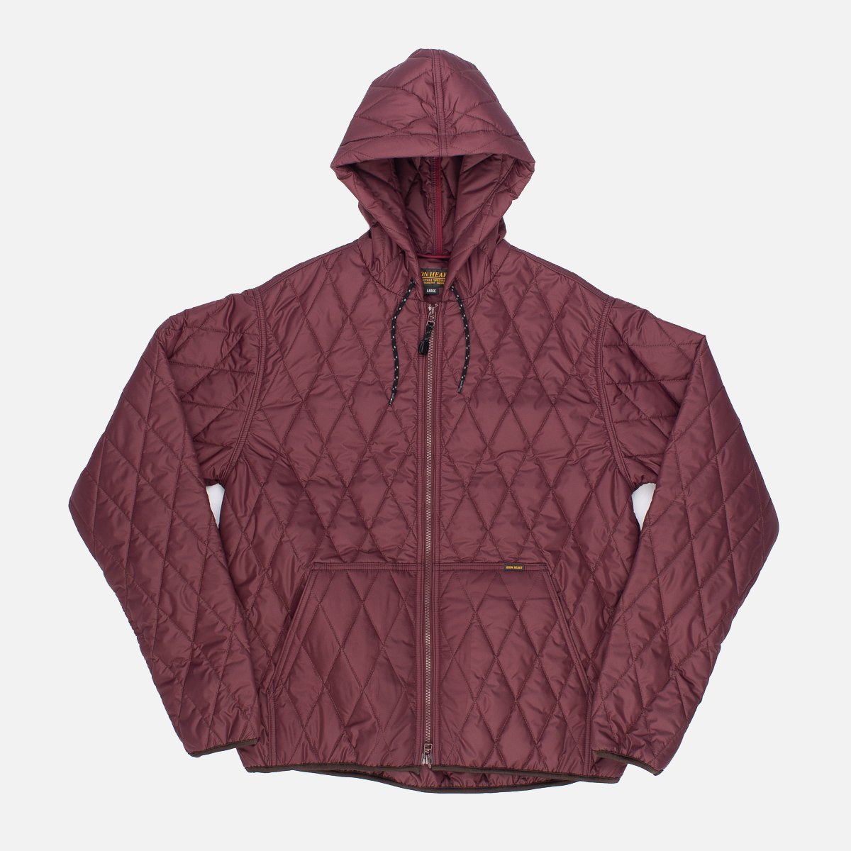 burgundy light jacket