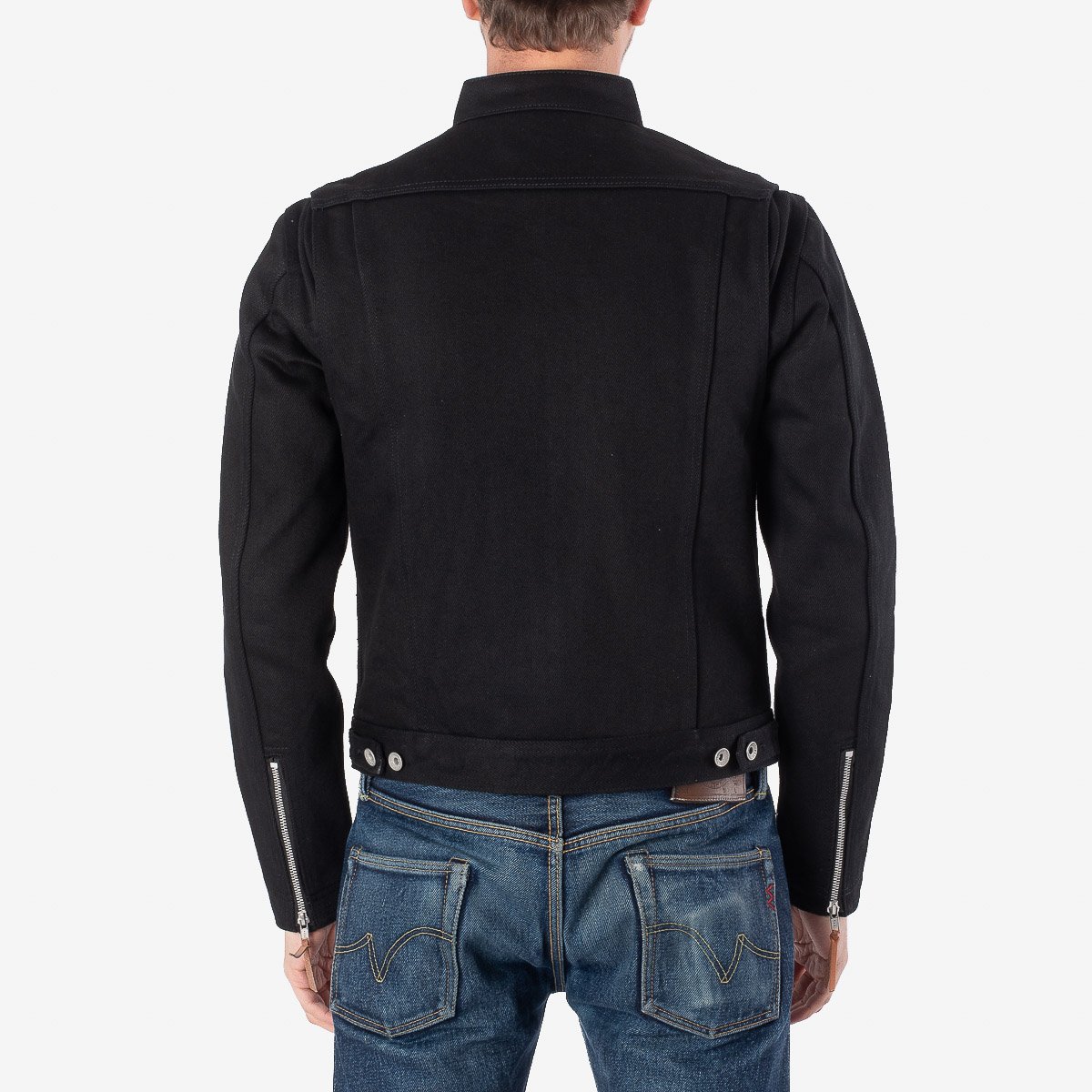 Iron Heart 21oz Denim Rider's Jacket - Superblack Non-Fade