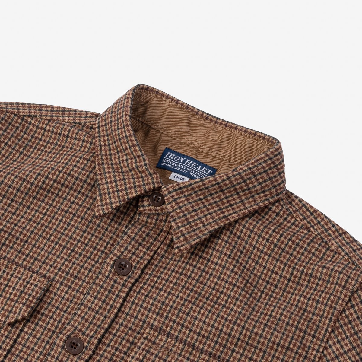 14oz Fox Brothers® Wool Halsway Gunclub Check Flannel CPO Shirt