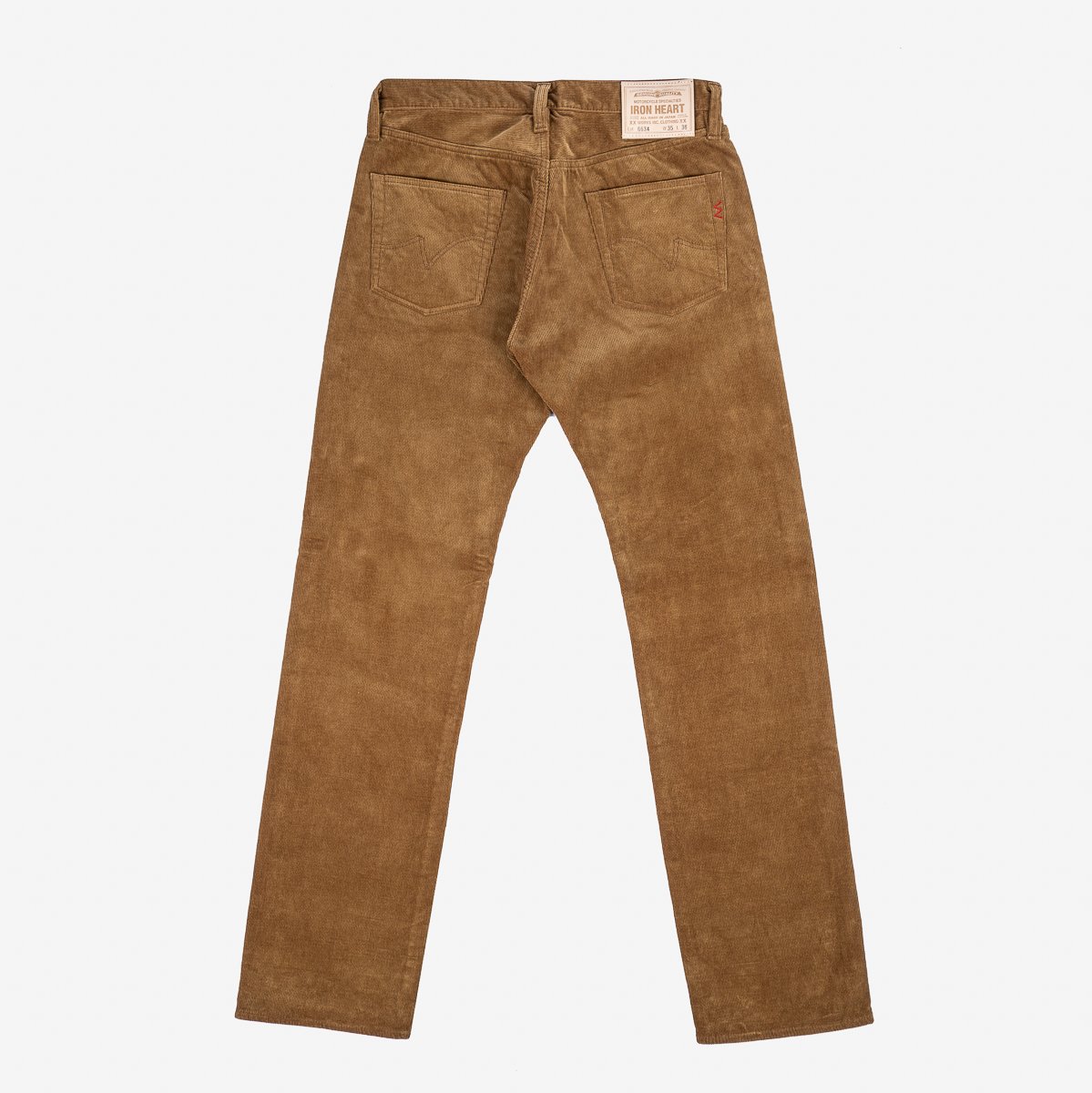 Work trousers in heavy corduroy in rust — S.E.H Kelly