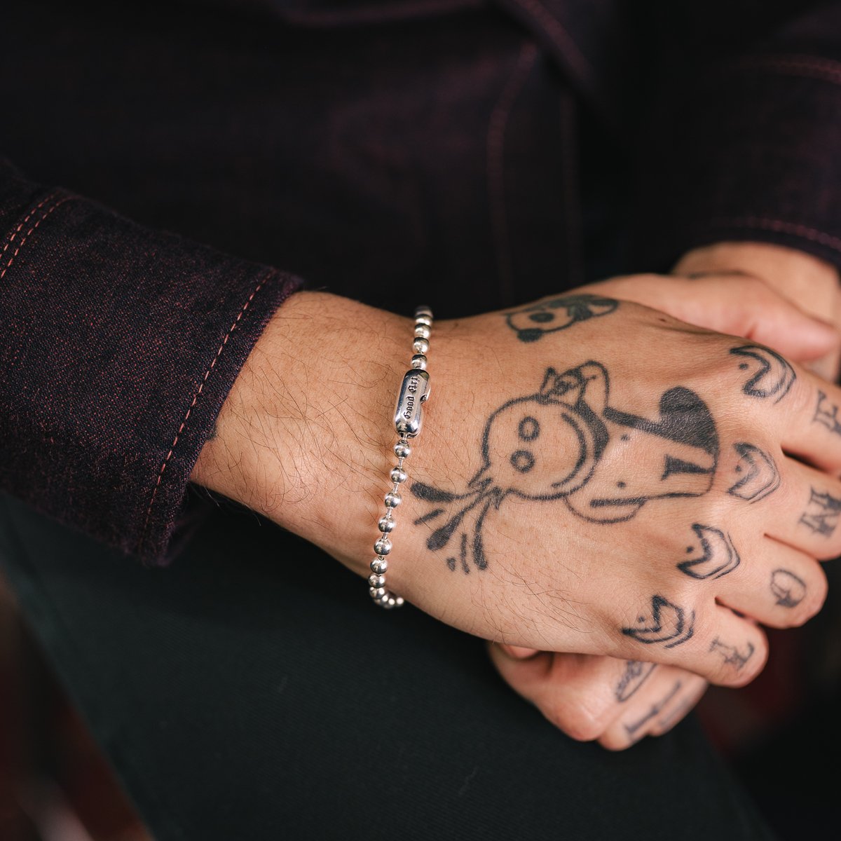 Sterling Silver Ball Chain Bracelet