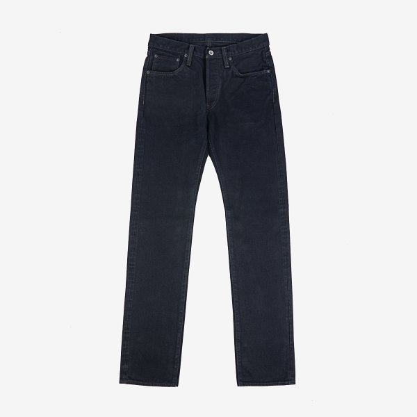 14oz Broken Twill Selvedge Denim Slim Straight Cut Jeans - Indigo