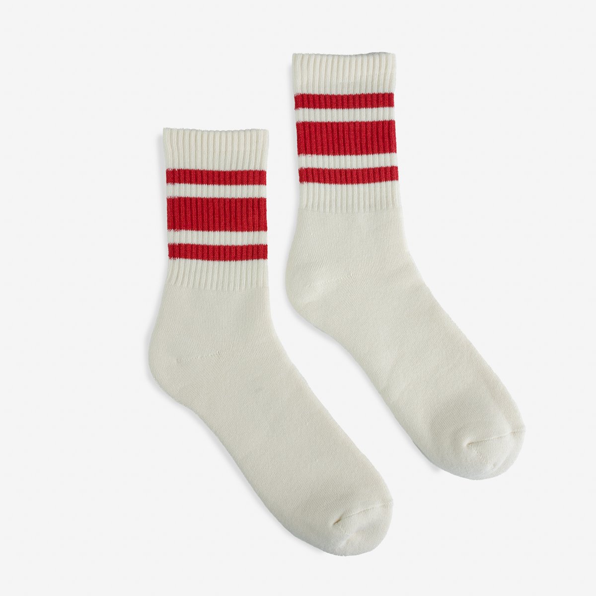 Decka 80s Skater Socks - Short Length - Red