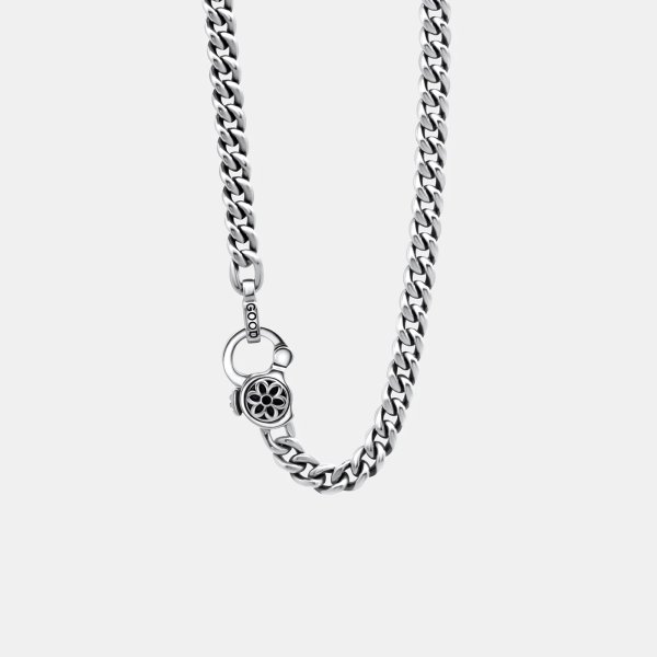 925 Sterling Silver Curb Wallet Chain