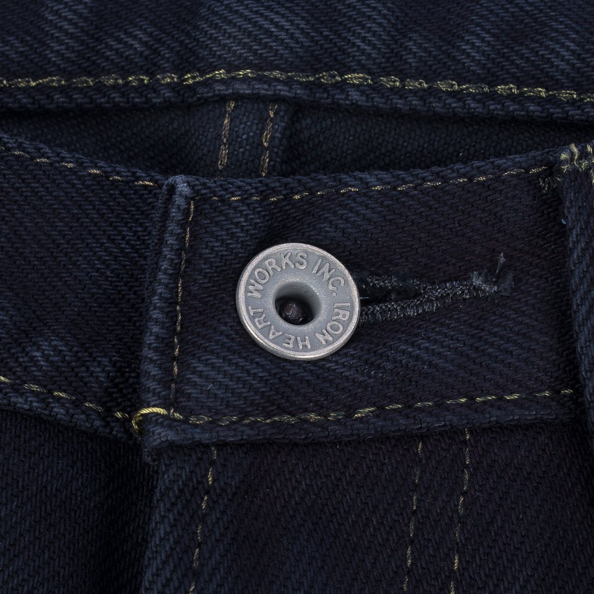 21oz Selvedge Denim Straight Cut Jeans - Indigo Overdyed Black