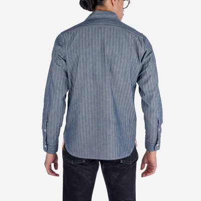 12oz Herringbone Work Shirt - Indigo